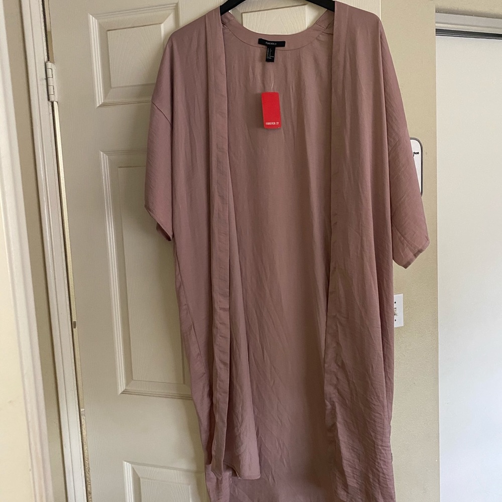 NWT Forever 21 Mauve Kimono/Cardigan/Cover…